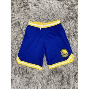 Vintage Golden State Warriors NBA Basketball Shorts Mens Sz M Blue Yellow 32x11